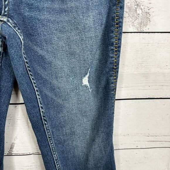 Judy Blue Jeans Womens 28 Blue Boyfriend Midrise Distressed Stretch - Picture 4 of 16